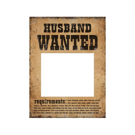 Tabliczki Husband Wife Wanted