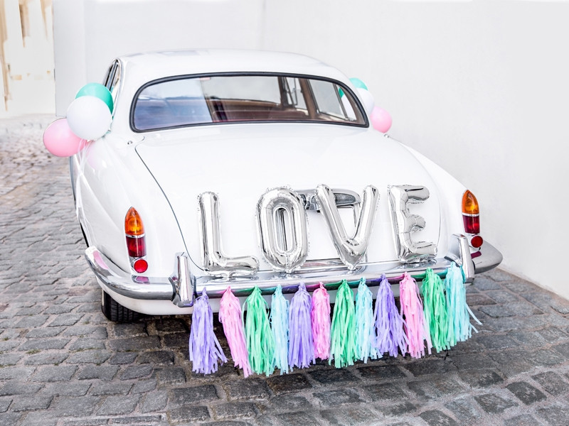 Zestaw dekoracji samochodowych - Love