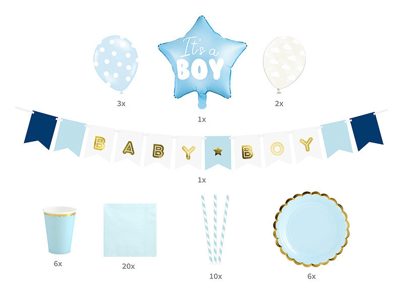 Zestaw dekoracji party - It's a boy