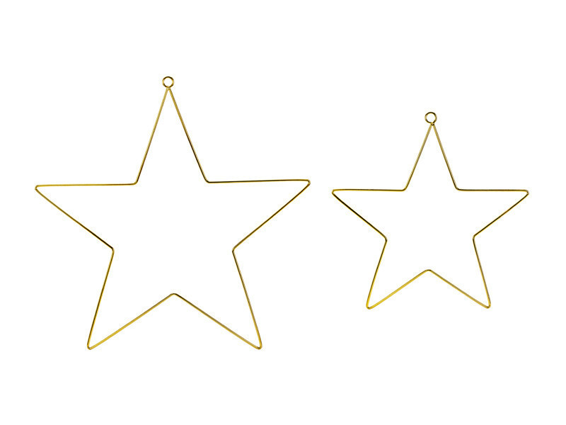 Metalowe zawieszki dekoracyjne Gwiazdy