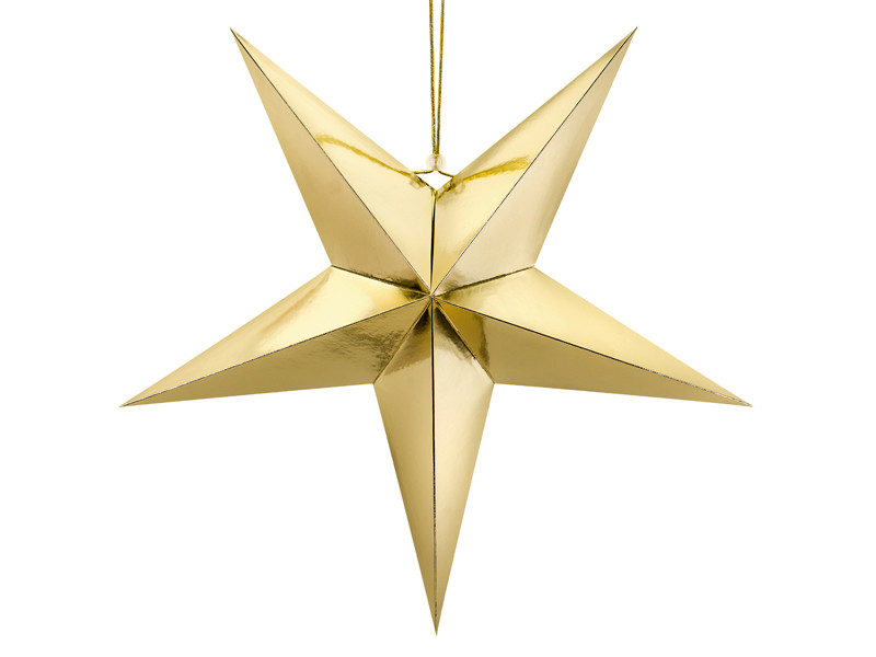 Gwiazda papierowa duża 70cm złota