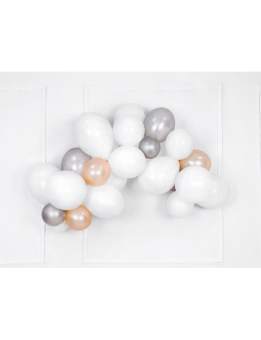 Balony Strong 30cm matowe - białe