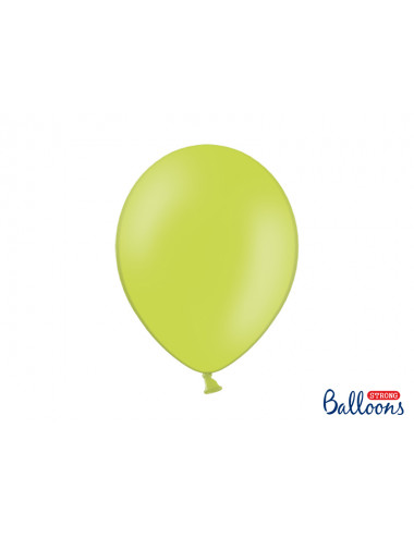 Balony Strong 30cm matowe - limonkowe