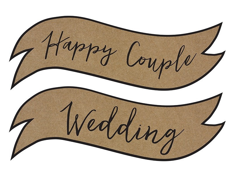Tabliczki - Happy Couple i Wedding